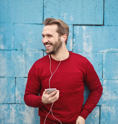Man With red shirt